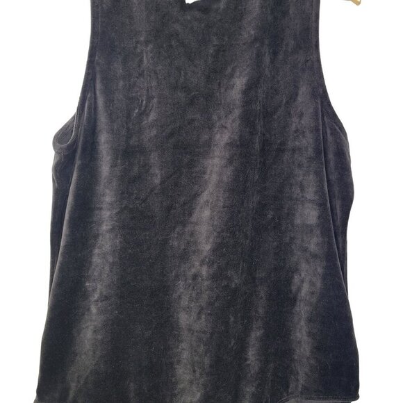 NWT GAP Women's Velvet Velour Stretch Mock Neck Bodysuit Color Black Size XL - Picture 5 of 13